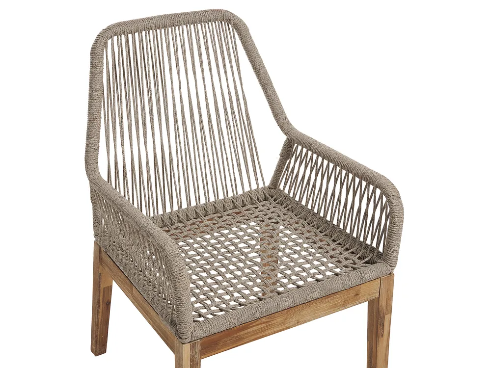 Trädgårdsmatgrupp 4-sits ORISTANO med kuddar Betong Beige_945901