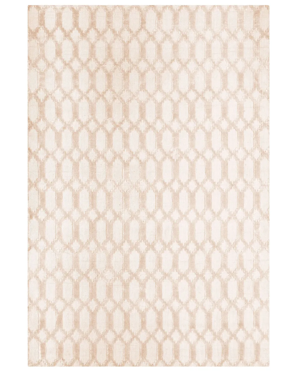 Rug CIZRE Beige 160 x 230 cm Viscose_750500