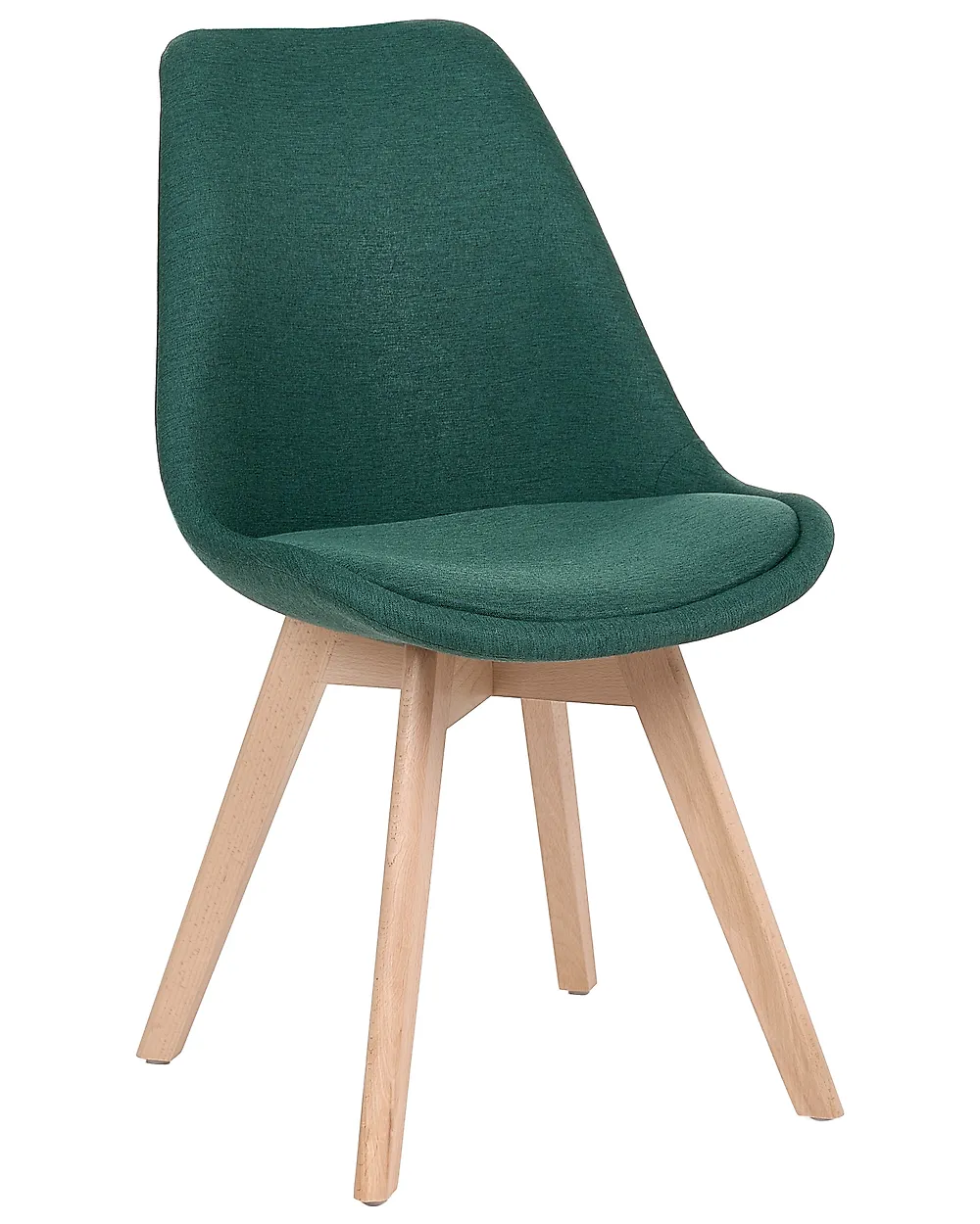Set of 2 Dining Chairs DAKOTA II Fabric Green_1187011