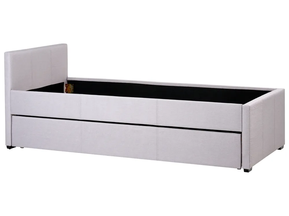 Trundle Bed Fabric MARMANDE 90 x 200 cm (EU Single) Light Grey_986057
