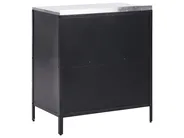 3 Piece Outdoor Kitchen Set with Sink VILAMA Black Metal_872600