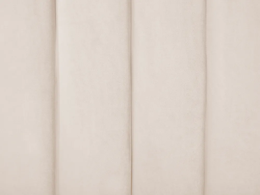 Bed Velvet AMBILLOU 140 x 200 cm (EU Double) Light Beige_857624