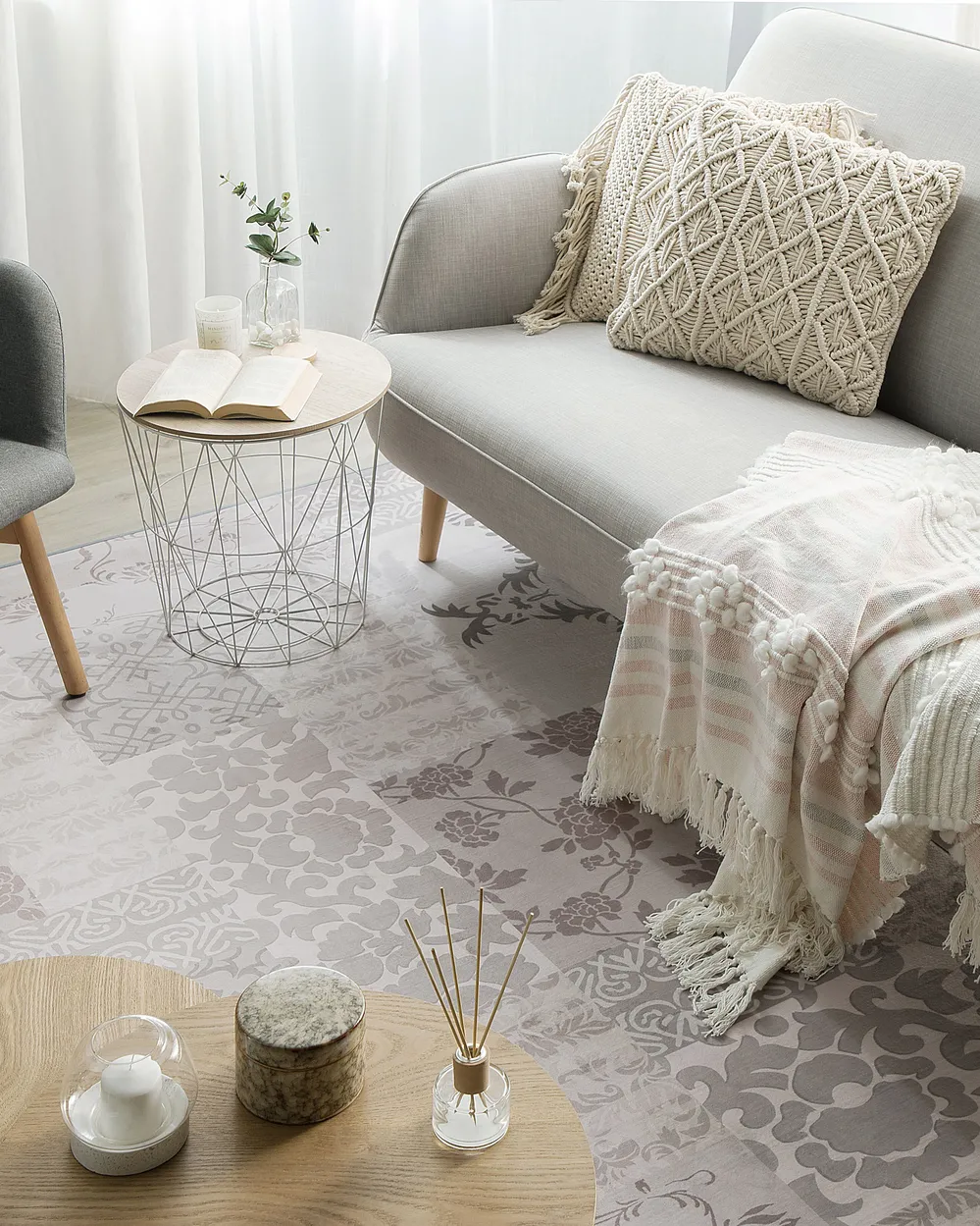 Rug BALLICA Grey 160 x 230 cm