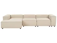 Modular Corner Sofa 4 Seater ARDAL Fabric Beige Right Hand_947923