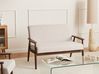 Sofa 2 Seater ESRUM Fabric Dark Brown/ Beige