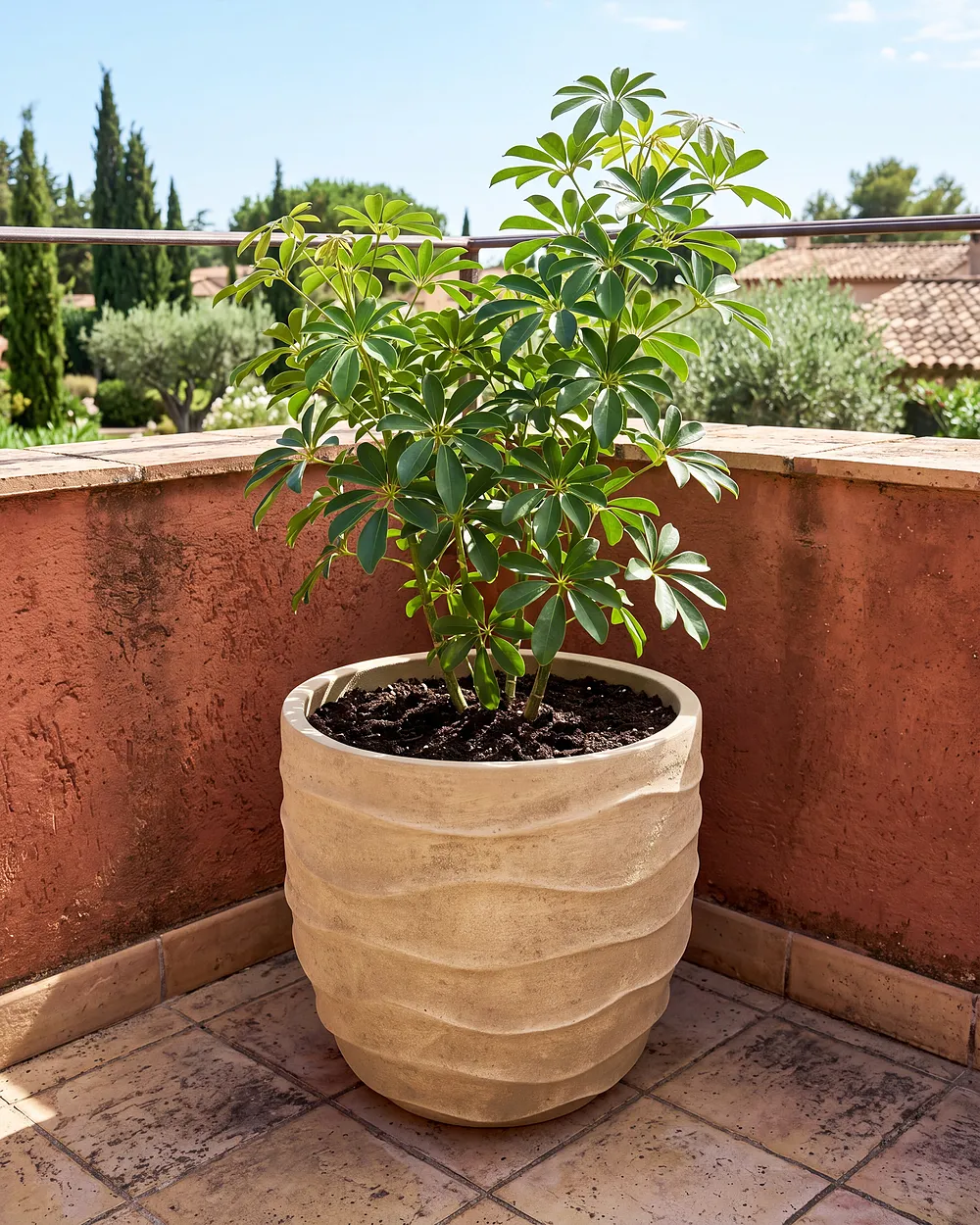 Plant Pot SAMNAUN 39 cm Beige_1161973