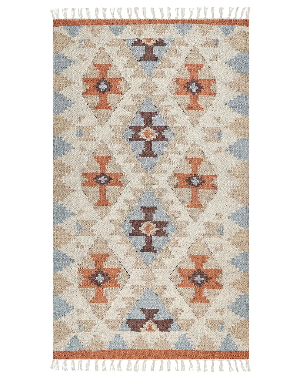 Cotton Kilim Area Rug Multicolour DILIJAN Various Sizes