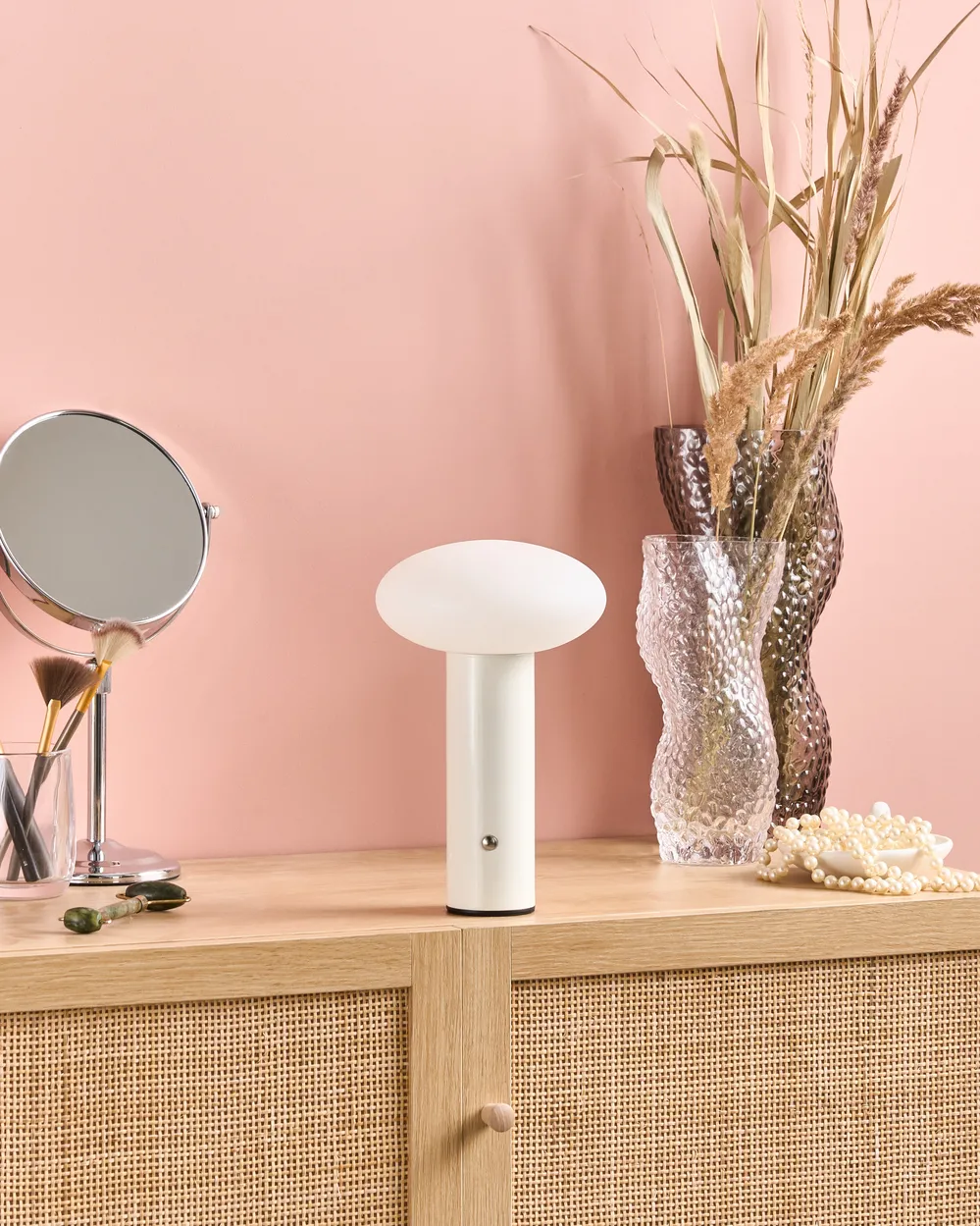 Wireless LED Table Lamp BUAYAN with Dimmer Metal White_955255