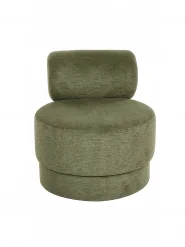 Swivel Armchair KARVIA  Fabric Green_1169316