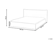 Vattensäng Konstlinne LESTRE 160 x 200 cm Taupe_962725