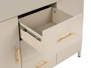 Sideboard med lådor OMBURA Metall Beige_1082543
