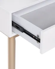 Dressing Table with Mirror and Stool ROSEY LED White_1071076