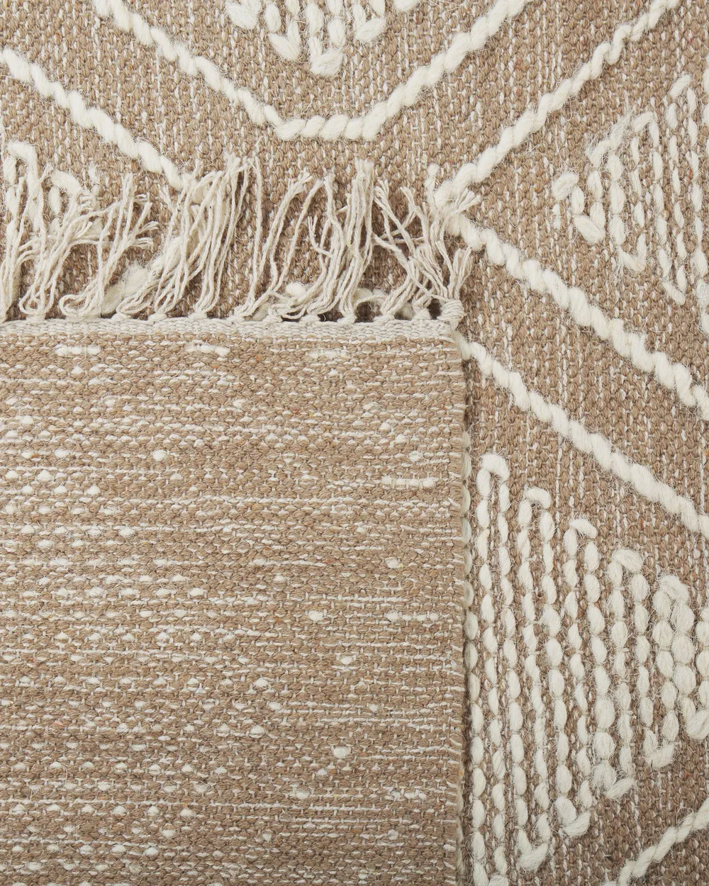 Rug KACEM Beige 80 x 150 cm Cotton_831134