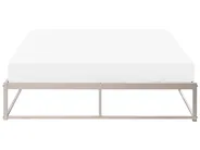 Bed without Headboard Metal VIRY 140 x 200 cm (EU Double) Light Beige_1073027