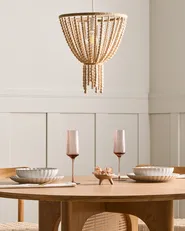 Chandelier PUSWELI Wood Light Brown_1003620