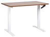 Työpöytä säädettävä DESTINES 120 cm 72 cm Ruskea/valkoinen