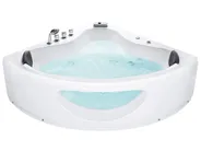 Corner Hot Tub with LED TOCOA 2050 x 1460 mm White_762907