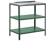 3 Piece Outdoor Kitchen Set VILAMA Green Metal_977035