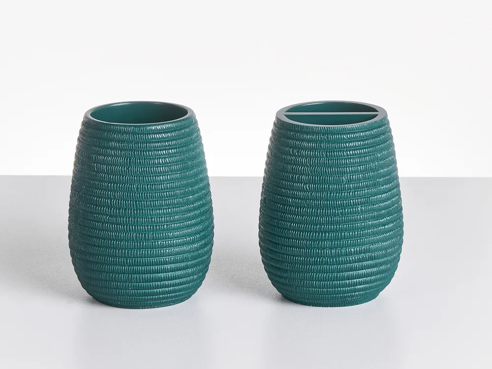 5-Piece Bathroom Accessories Set QUILCA Teal_996510