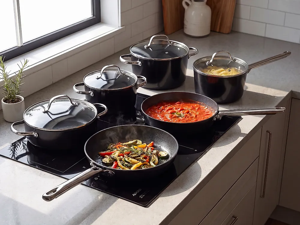 10 Piece Cookware Set ELITE PRO Black_1175276