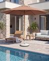 Market Parasol 270 cm TOSCANA Brown