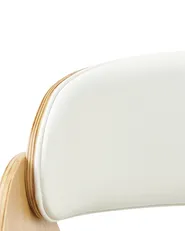 Desk Chair PALATKA Faux Leather White_963007