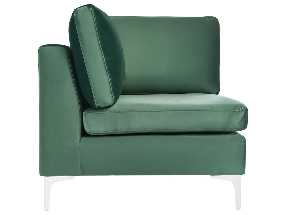 Modular Sofa 3 Seater EVJA Velvet Green_1068403