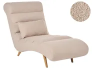 Chaise Longue RIVES Boucle Beige_1095027