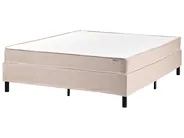 Divan Bed without Headboard Fabric COUNTESS 160 x 200 cm (EU King Size) Beige_978625