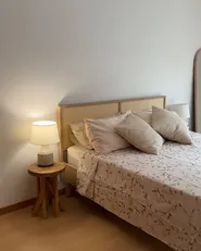 Bed Rattan MONPAZIER 160 x 200 cm (EU King Size) Light Brown_908614