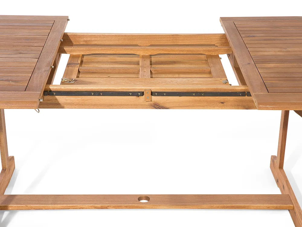 Garden Dining Set 8 Seater MAUI with Cushions Acacia Wood Off-White_697123