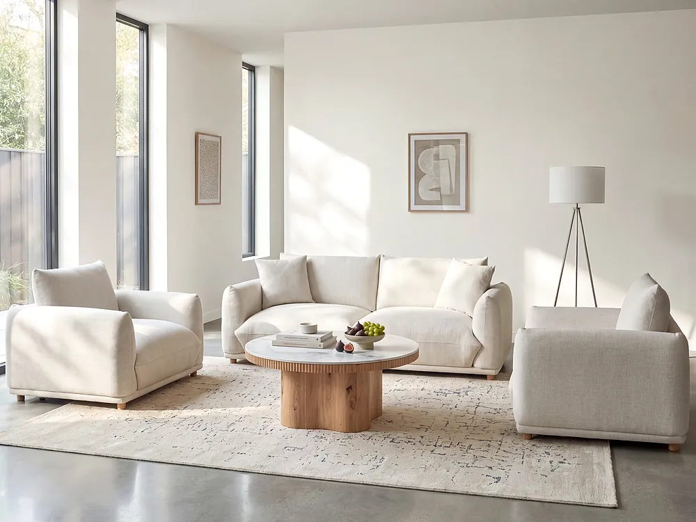 Soffgrupp 5-sits LUVOS Off-White_1159190