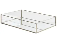 Dekorationsbricka GRENOBLE Glas Silver_1020250