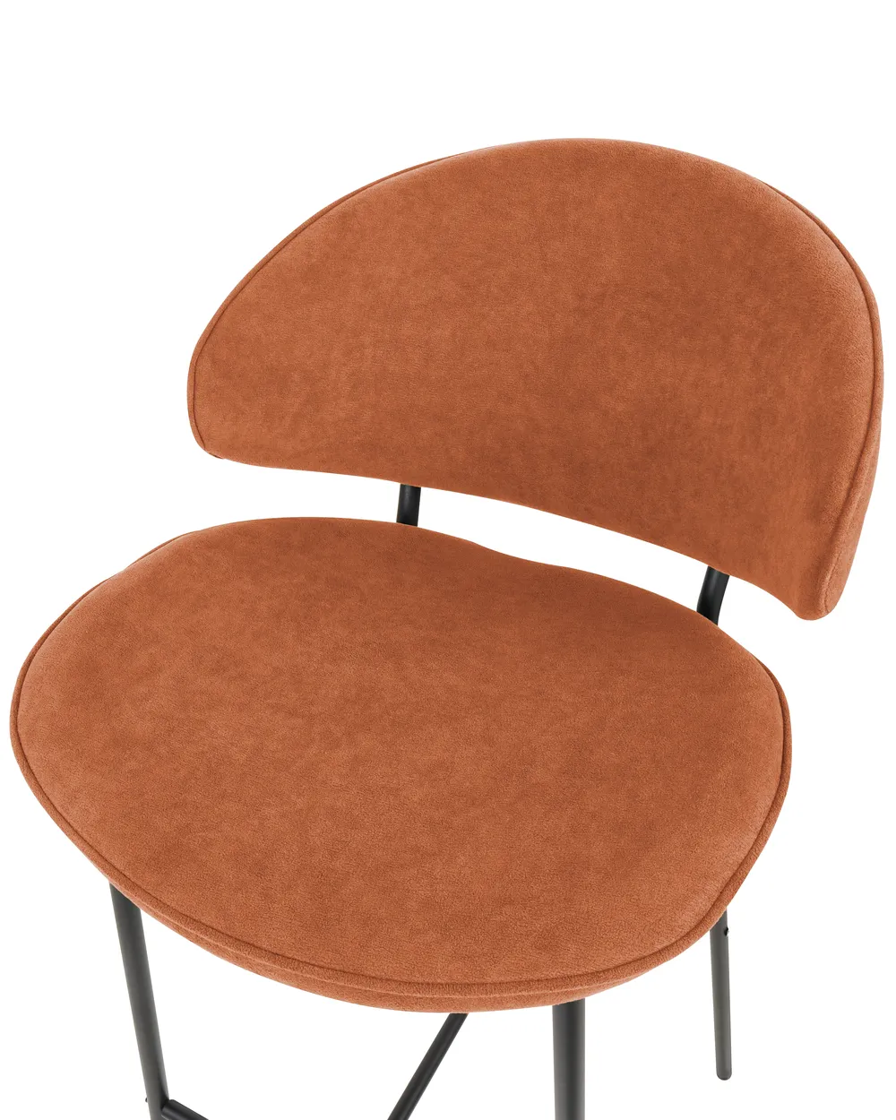 Set of 2 Bar Chairs KIANA Orange_908134