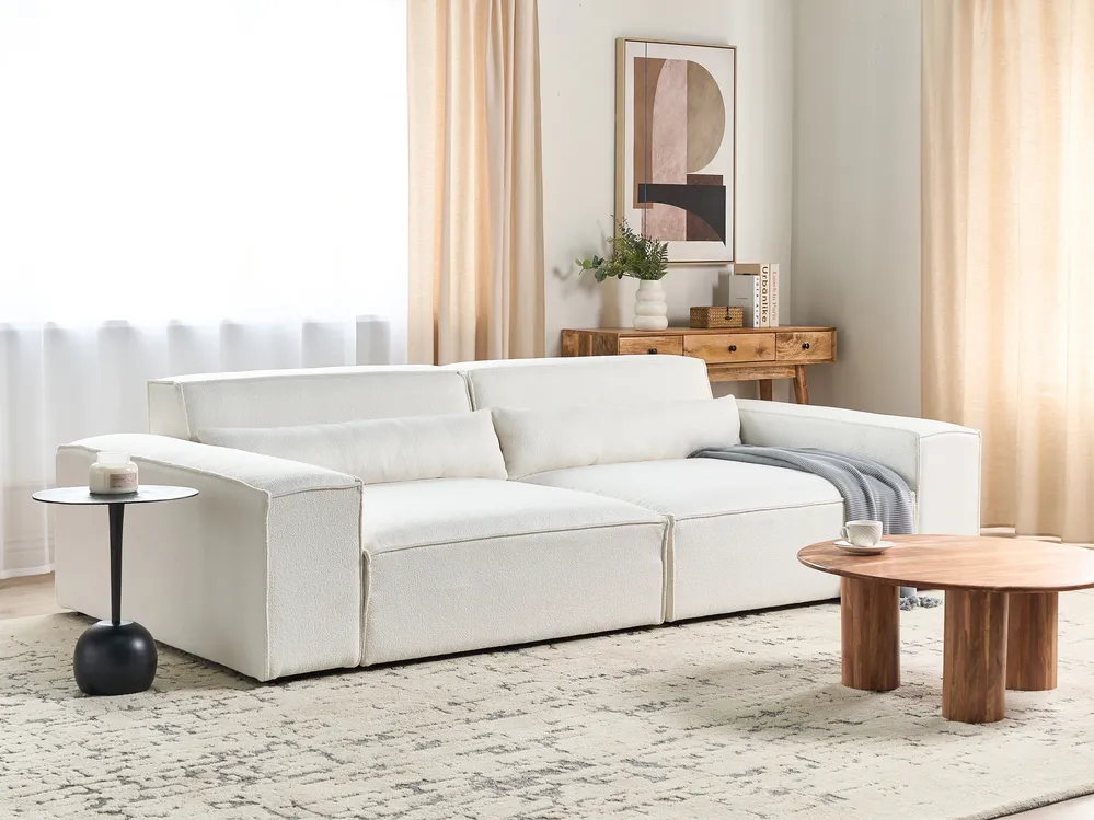 Modular Sofa 2 Seater HELLNAR Boucle Off-White