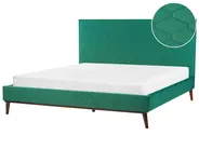 Säng med lamellram Sammet BAYONNE 180 x 200 cm Grön_870900