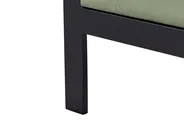Garden Corner Sofa with Table 5 Seater MESSINA Metal Green Left Hand_929493