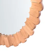Väggspegel ALZON 86 cm 86 cm Kejsarträ Brun_1099906