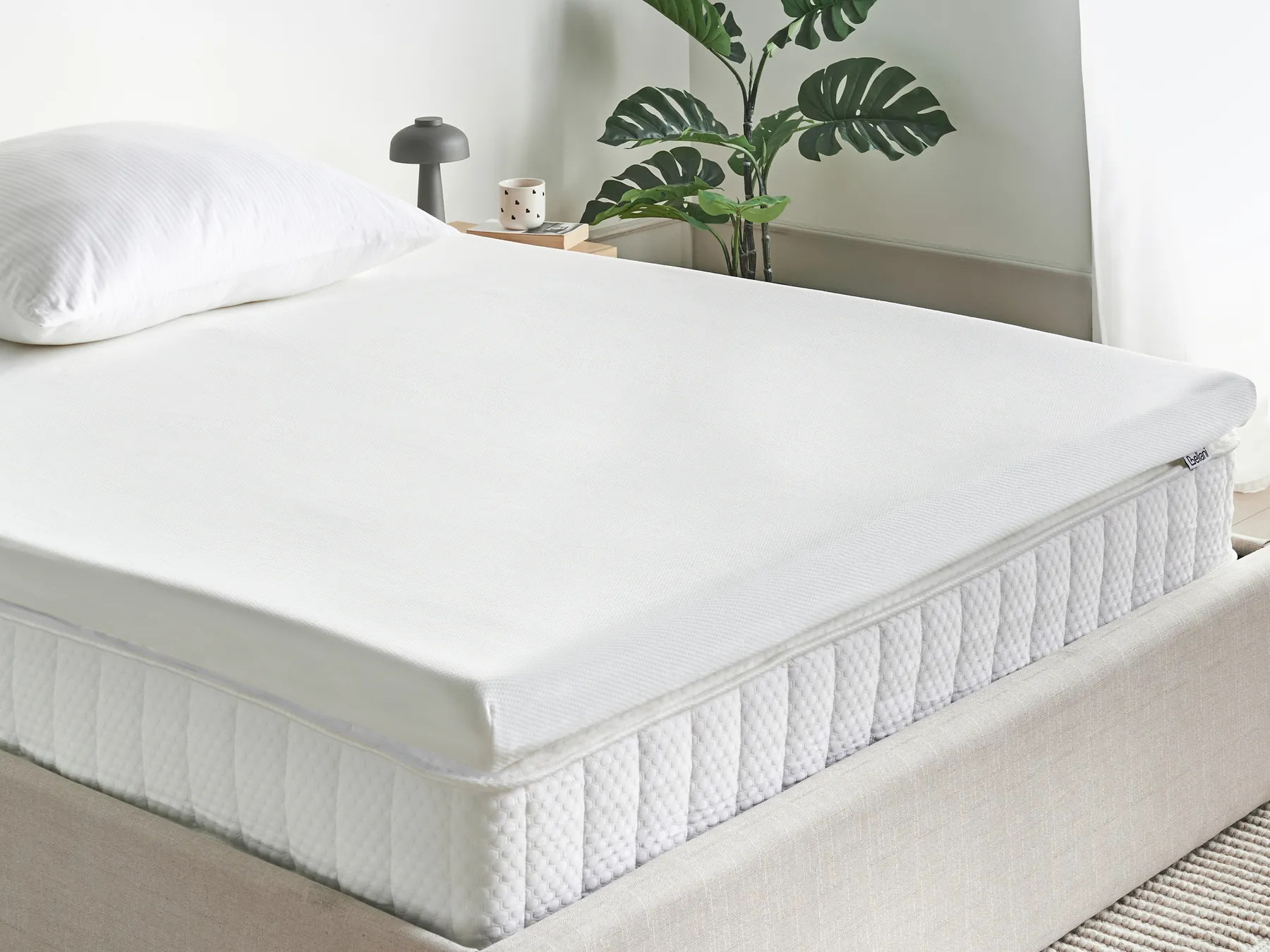 PU Foam Mattress Topper CALM 140 x 200 cm (EU Double)_972297