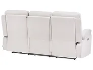 Soffgrupp med elektrisk reclinerfunktion 6-sits BERGEN med USB-port Sammet Ljusbeige_1064822