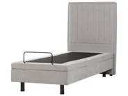 Adjustable Bed Fabric DUKE II 80 x 200 cm (EU Small Single) Light Grey_910577