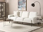 Soffa 3-sits SOVIK Bouclé Off-White_1173695