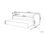 Trundle Bed Boucle TROYES 90 x 200 cm (EU Single) Peach Pink_906975