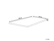 PU Foam Mattress Topper CALM 140 x 200 cm (EU Double)_972304