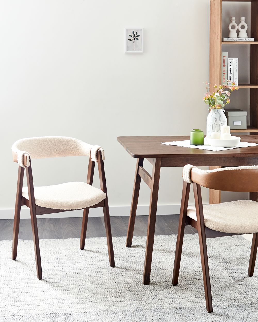 Ruokatuolisetti 2 kpl DAY Buklee Tummanruskea/beige
