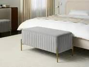 Upholstered Bench UTAH Velvet Grey_1047045