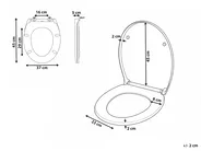Toilet Seat PAPURI Soft Close Duroplast White_1016493