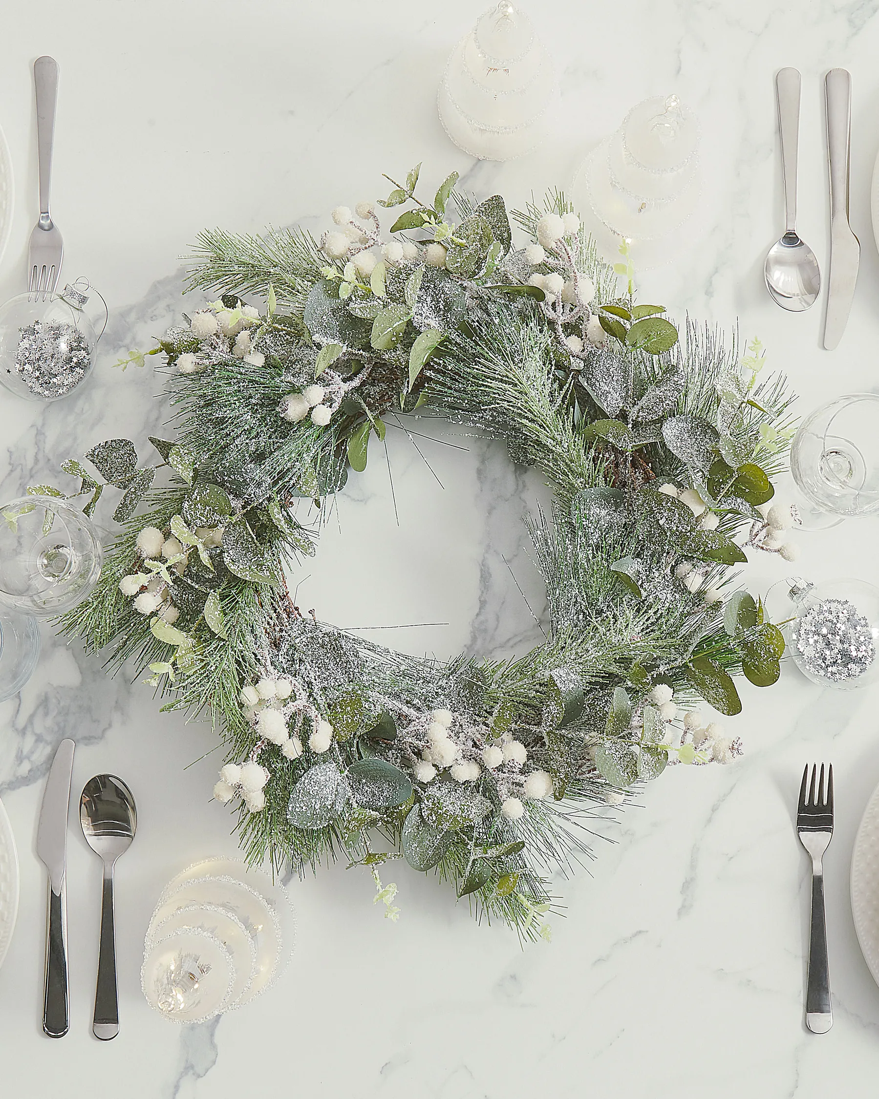Christmas Wreath JURMU 54 cm Green_787455