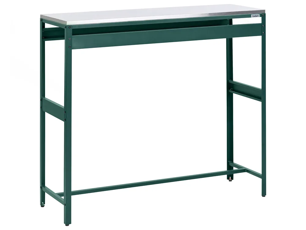 2 Piece Outdoor Kitchen Set with Sink MAENZA Green Metal_1045139