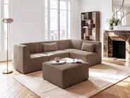 1-Seat Section LEMVIG Corduroy Dark Beige_1146384